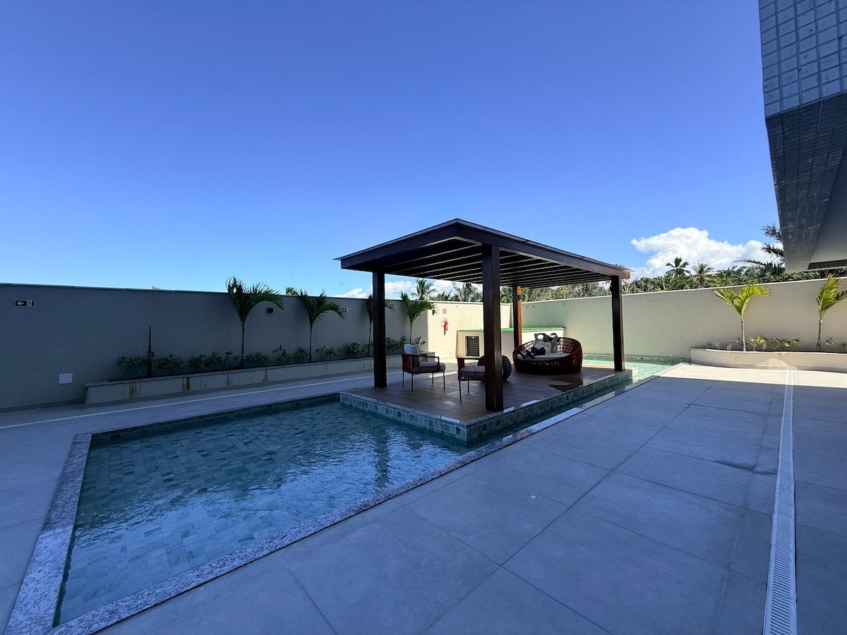 Área de lazer com piscina do Amado Ilhéus